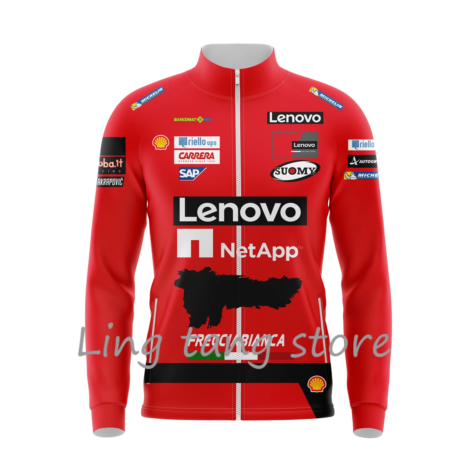 Top Trends: 2023 The New Motorcycle Racing Men's Zipper Jacket Is Suitable For The San Marino Race Yellow Livery Ducati Lenovo Happy Top Shoppable Styles