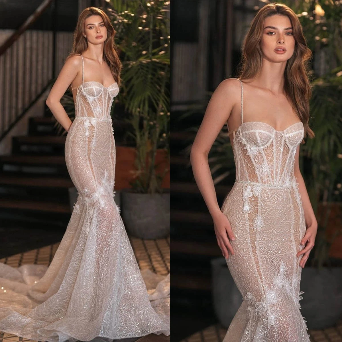 Top Trends: New Sexy Wedding Dresses With Fine Random Lace Sweetheart Flower Applique Bridal Gown Custom Made Brush Train Robes De Mariée Shoppable Styles