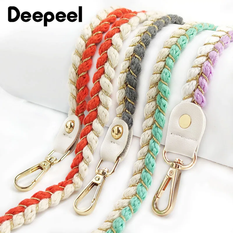 Top Trends: Deepeel 1.5cm Women Woven Bags Strap 80 / 100 / 120cm Single Shoulder Hemp Rope Straps CrossBody Handbag Replac Bag Decor Accessory Shoppable Styles