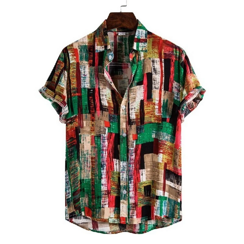 Top Trends: 2022 New Summer Men&#039;s Beach Hawaiian Shirts Casual Vacation Street Short Sleeve Street Shirts Tops Shoppable Styles