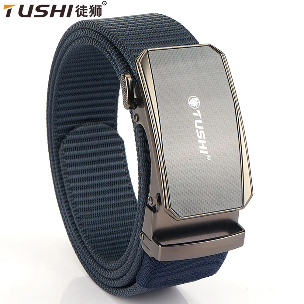 Top Trends: TUSHI NEW Tactical Belt Metal Automatic Buckle Quick Release Belt Casual Nylon Tooling Training Belt Men Trousers Military Belt Shoppable Styles