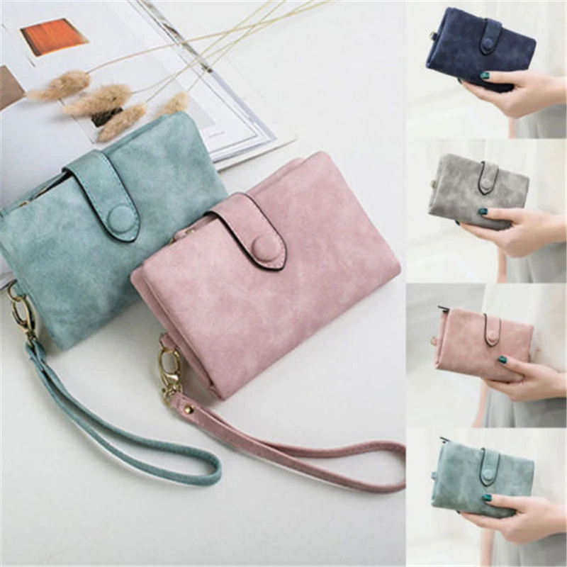 Top Trends: 2022 Women Fashion Matte Short Wallet PU Leather Zipper Hasp Frosted Ladies Purses Money Coin ID Card Holder Girls Cute Clutch Shoppable Styles