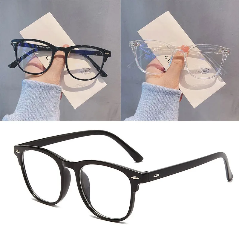 Top Trends: Glasses Ultralight Retro Transparent Frame Plain Men Women Anti Blue Light Glasses Party Decorate Eyeglasses Fake Glasses Shoppable Styles