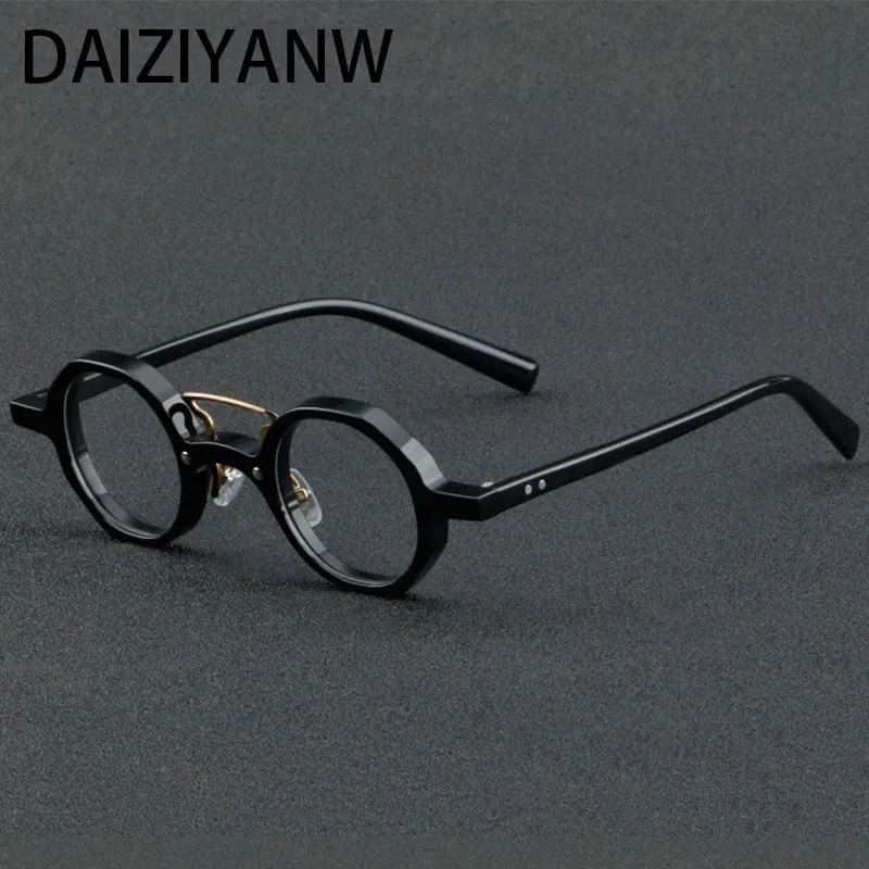 Top Trends: Vintage Round Acetate Optical Glasses Frames Men Handmade High-Grade Glasses Women Round Punk Eyeglasses Shoppable Styles