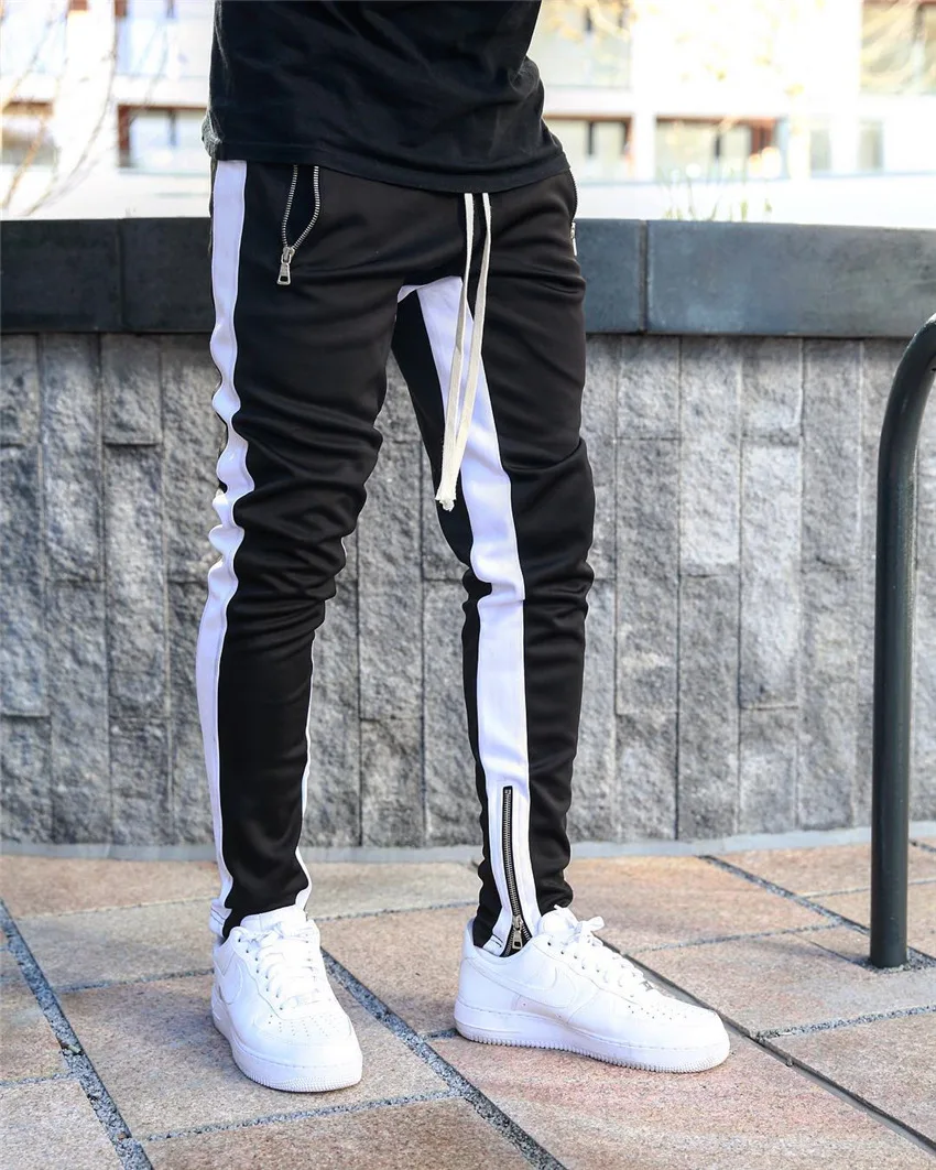 Top Trends: New Mens Casual Fashion Pants Sportswear Skinny Male Trousers Gyms Tracksuits Bottoms Hip Hop Streetwear Joggers Sweatpants K101 Shoppable Styles