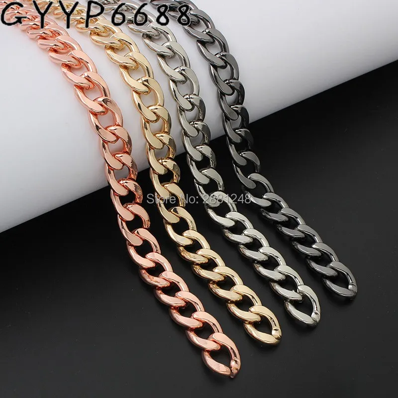 Top Trends: 1-5meter 12mm Width High Quality Plating Cover Wholesale Chains Bags Purses Strap From Rose Gold Accessory Factory Directly Hard Shoppable Styles