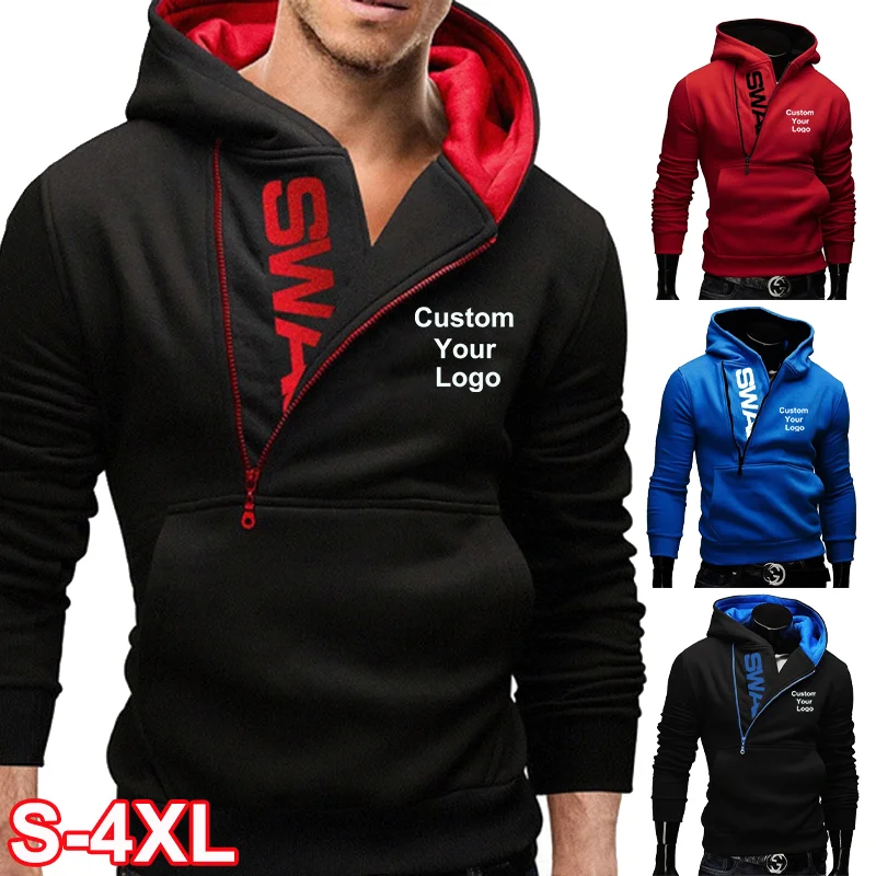 Top Trends: Pullover Hoodies Custom Your Logo Hooded Men Hoodies Warm Pullovers Sweatshirts Quality Mens Hoodies Jacket Hip Hop Sportwear Shoppable Styles