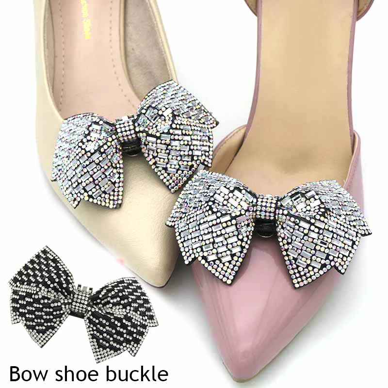 Top Trends: Rhinestones Bow Bride Shoes Buckles Prom Crystal Shoe Clips Shoes Decorations Charm DIY Party Wedding Women Shoes Accessories Shoppable Styles