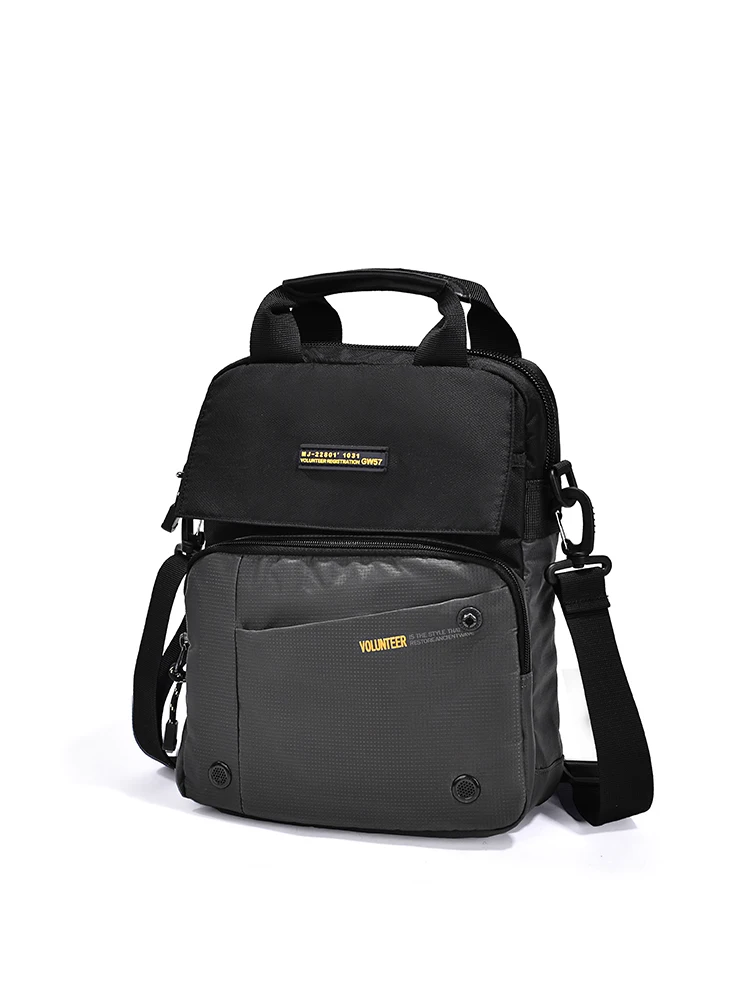 Top Trends: Volunteer Shoulder Bag For Men 2023 New Fashionable Stitching Design All-match Commuter Casual High Quality Oxford Bags 1698-31 Shoppable Styles - Image 3