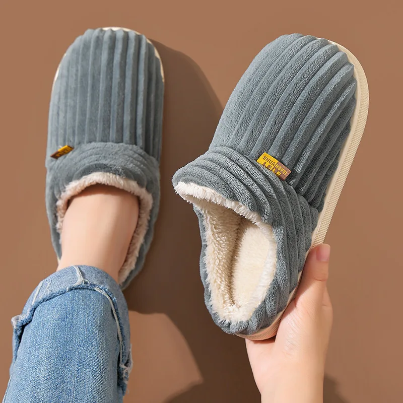 Top Trends: Litfun Warm Plush Fur Slippers For Women Men Winter Indoor Fluffy Warm Fuzzy House Slippers Outdoor Fuzzy Soft Furry Slippers Shoppable Styles