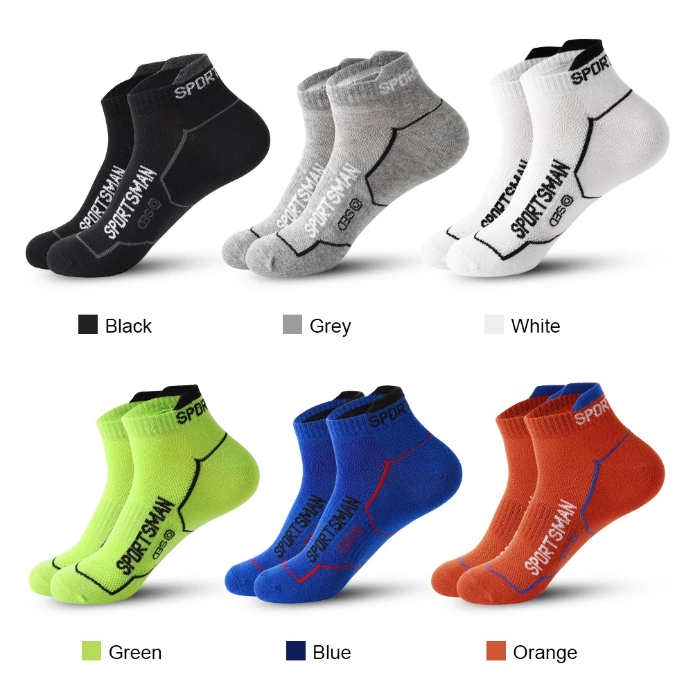 Top Trends: 6 Pairs High Quality Socks Men Summer Man Short Socks Breathable Ankle Socks Cotton Sports Socks Black Thin Cut Run Men Socks Shoppable Styles