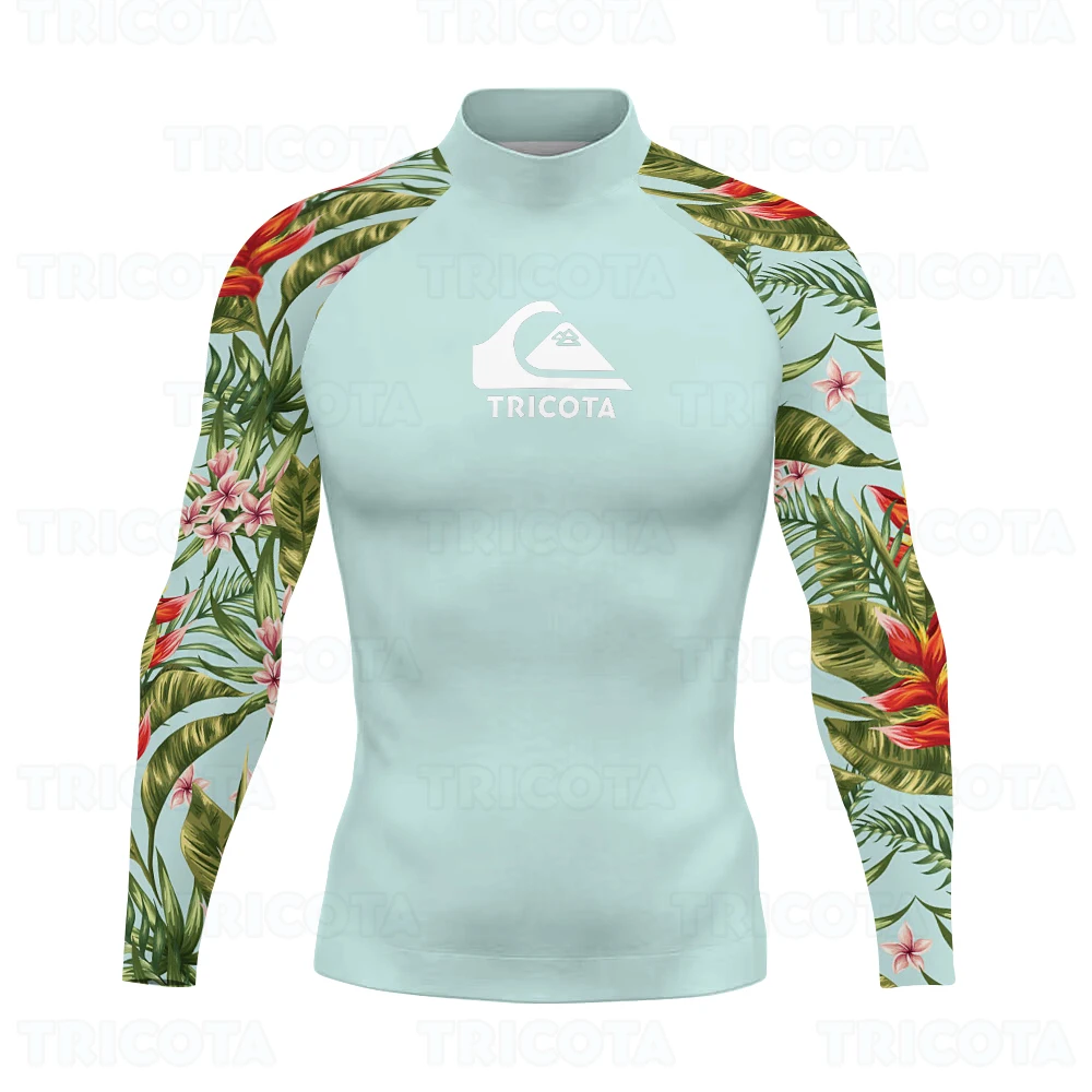 Top Trends: Men Rash Guard Surfing Wetsuit Long Sleeve Swimwear T-shirt Outdoor Beach Shirts Uv Protection Upf 50+ Tights Diving Clothing Shoppable Styles