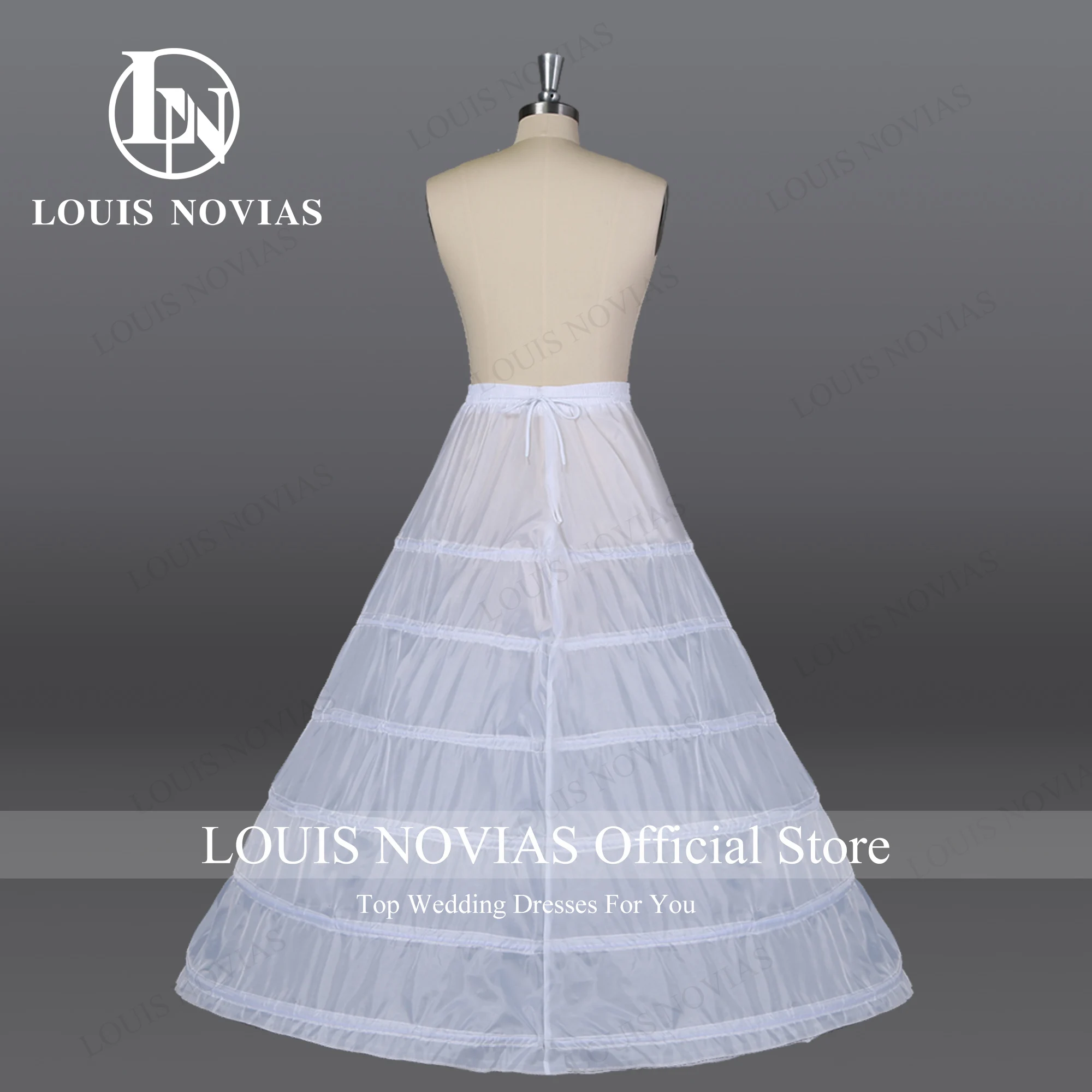 Top Trends: LOUIS NOVIAS 6 Hoops Crinoline Long Wedding Petticoat For Ball Gown Dress Underskirt Wedding Accessories In Stock Shoppable Styles - Image 3