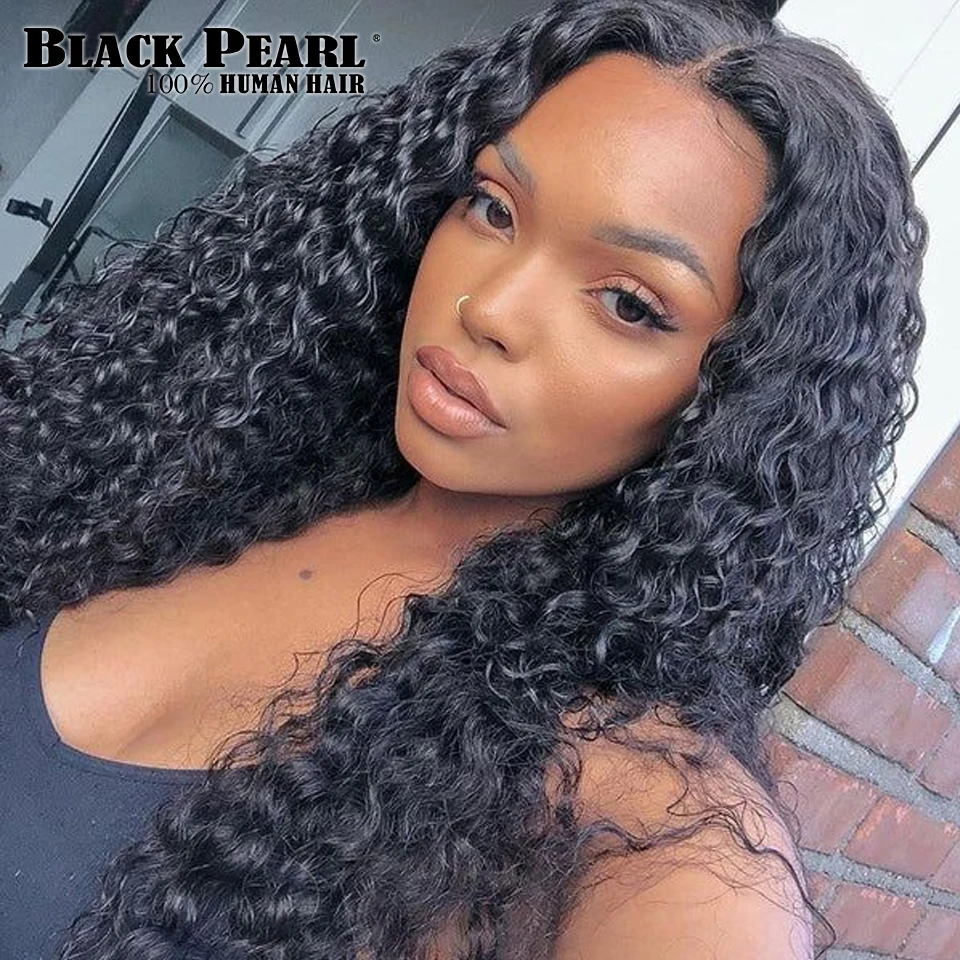 Top Trends: Deep Curly Human Hair Wigs For Black Women Human Hair Glueless Wig Ready To Wear And Go Glueless Deep Wave Lace Frontal Wig Shoppable Styles