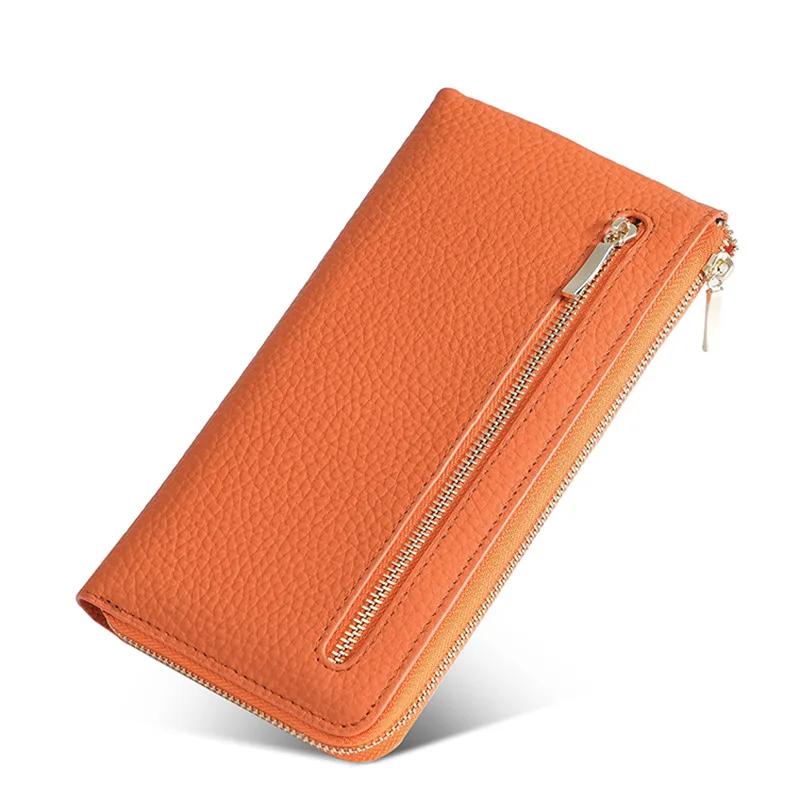 Top Trends: RanHuang New 2023 Women's Genuine Leather Long Wallet Fashion Zipper Wallet 6 Colors Card Holder Girls Purse B240 Shoppable Styles