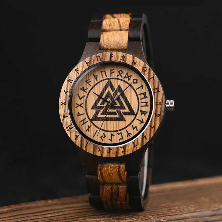 Top Trends: BOBO BIRD Viking Men's Watches Vintage Wooden Watch For Men With Gift Box Welcome Dropshipping Personalized Shoppable Styles