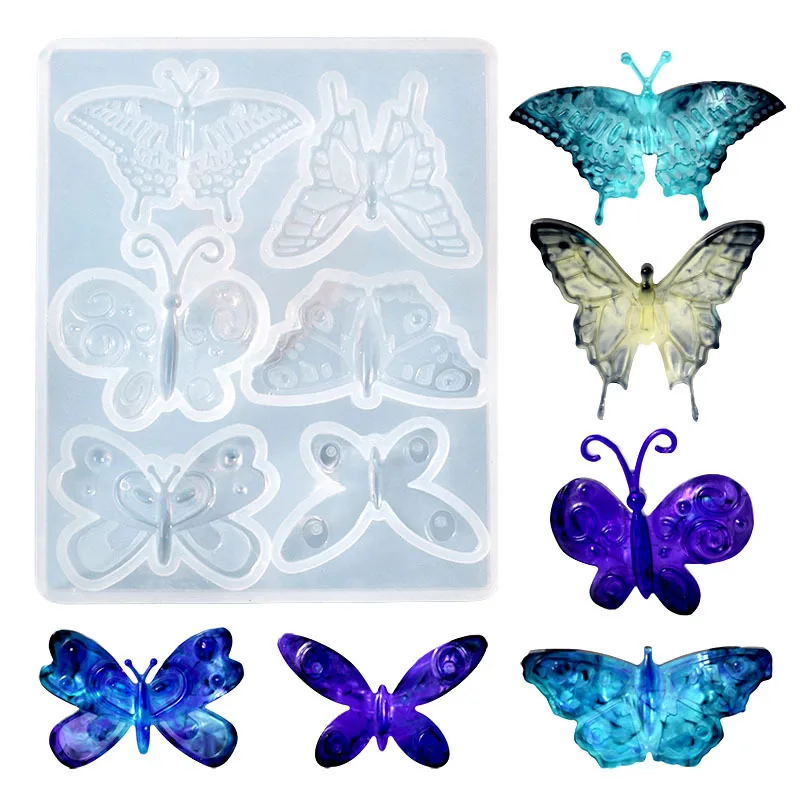 Top Trends: 3D Butterfly Wing Earring Aeolian Bells Silicone Mold For DIY Epoxy Resin Craft Pendant Jewelry Making Findings Shoppable Styles