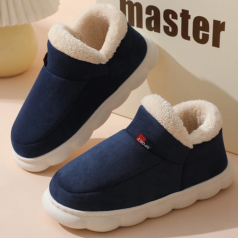 Top Trends: Kidmi Winter Women Shoes Casual House Shoes For Men 2024 Outdoor Warm Cotton Shoes For Women Indoor Plush Padded Slippers Female Shoppable Styles