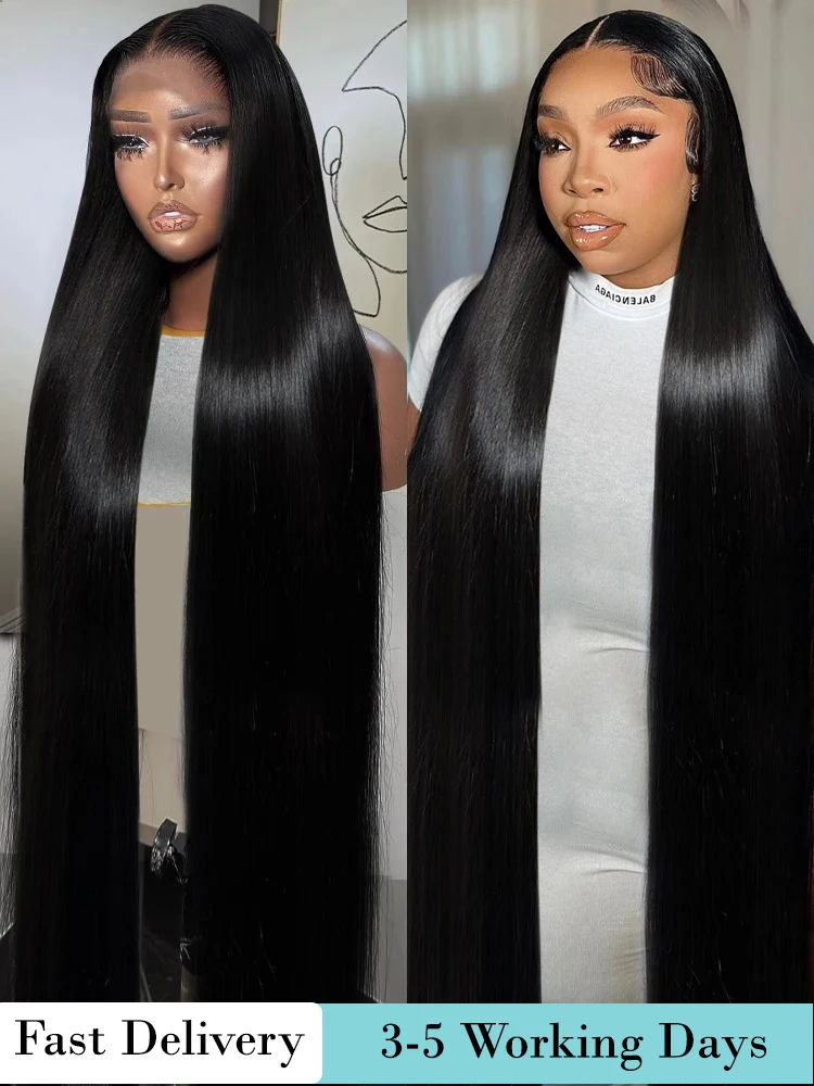 Top Trends: Glueless Straight 13x4 Lace Front Human Hair Wig 13x6 HD Lace Frontal Wig Remy Preplucked 4x4 Closure Glueless Wig Ready To Wear Shoppable Styles