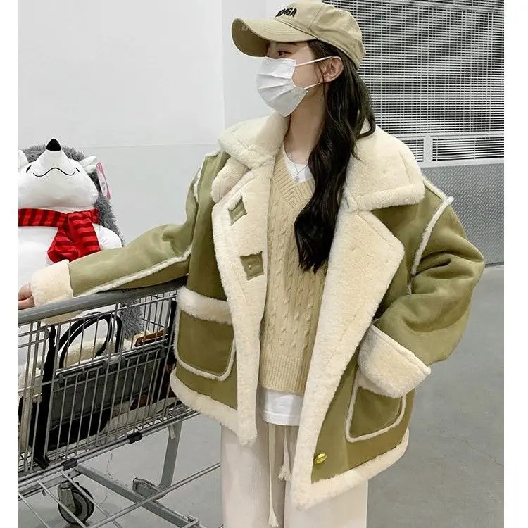 Top Trends: Popular Lamb Wool Coat For Women's 2023 Winter New Small Thickened Short Fur One Piece Coat Winter Jacket Women Shoppable Styles