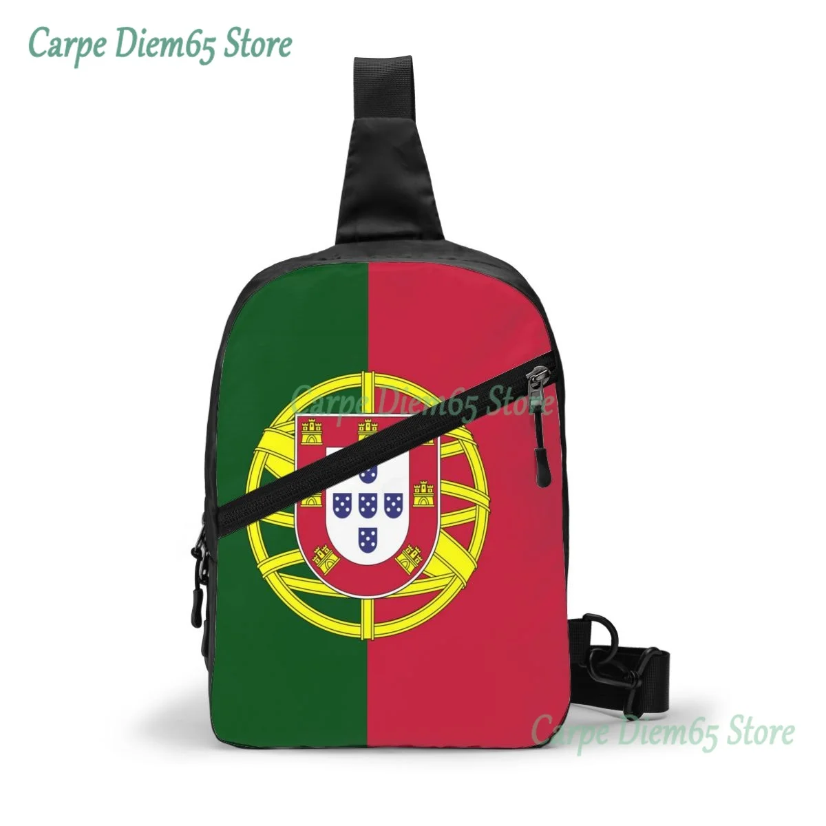 Top Trends: Sling Backpack Bag Portugal Flag Chest Package Crossbody Bag For Cycling Travel Hiking Shoppable Styles