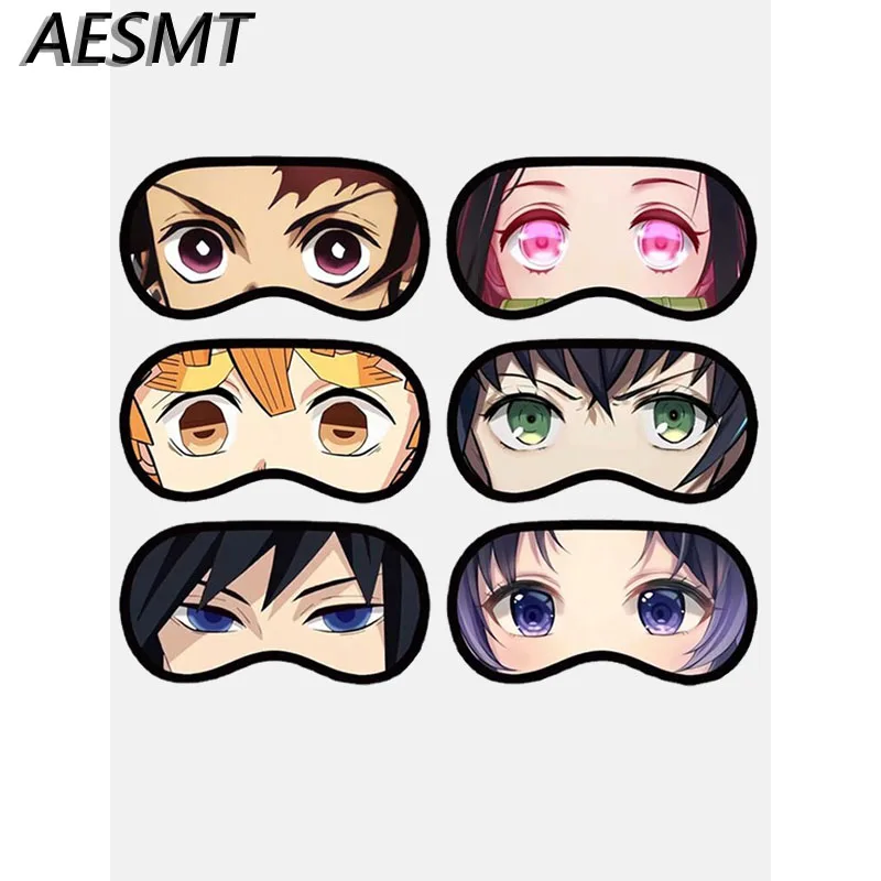 Top Trends: Anime Demon Slayer Eye Patch Kimetsu No Yaiba Kamado Tanjirou Cartoon Sleep Blindfold Shading Casual Eyes Mask Cosplay Props Shoppable Styles