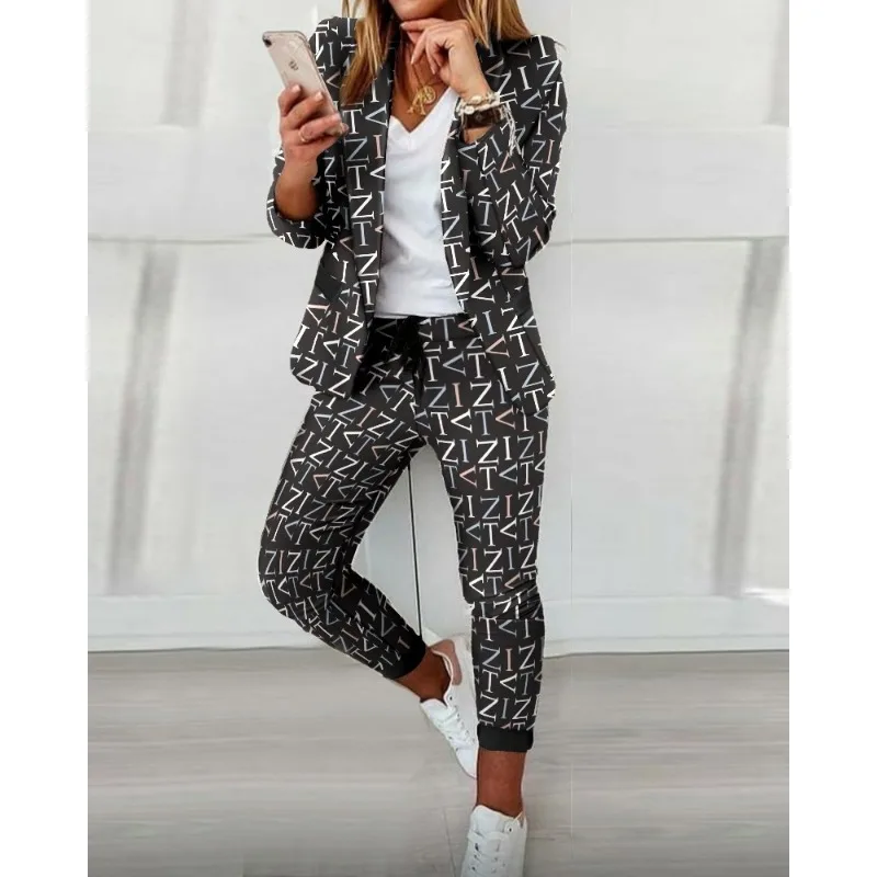 Top Trends: Spring Autumn Blazer Coat Pants Suit Office Lady Blazer Suit Y2K INS Clothes Outfits Two Piece Sets Womens Outifits Shoppable Styles