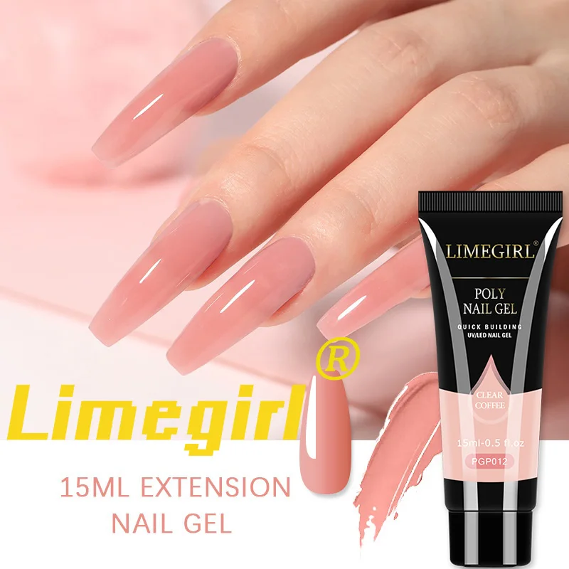 Top Trends: Limegirl 15ml Poly Nail Gel Semi Permanent Acrylic Extension Crystal Nail Art Fast Builder Hybrid Varnish UV Poly Nail Polish Shoppable Styles