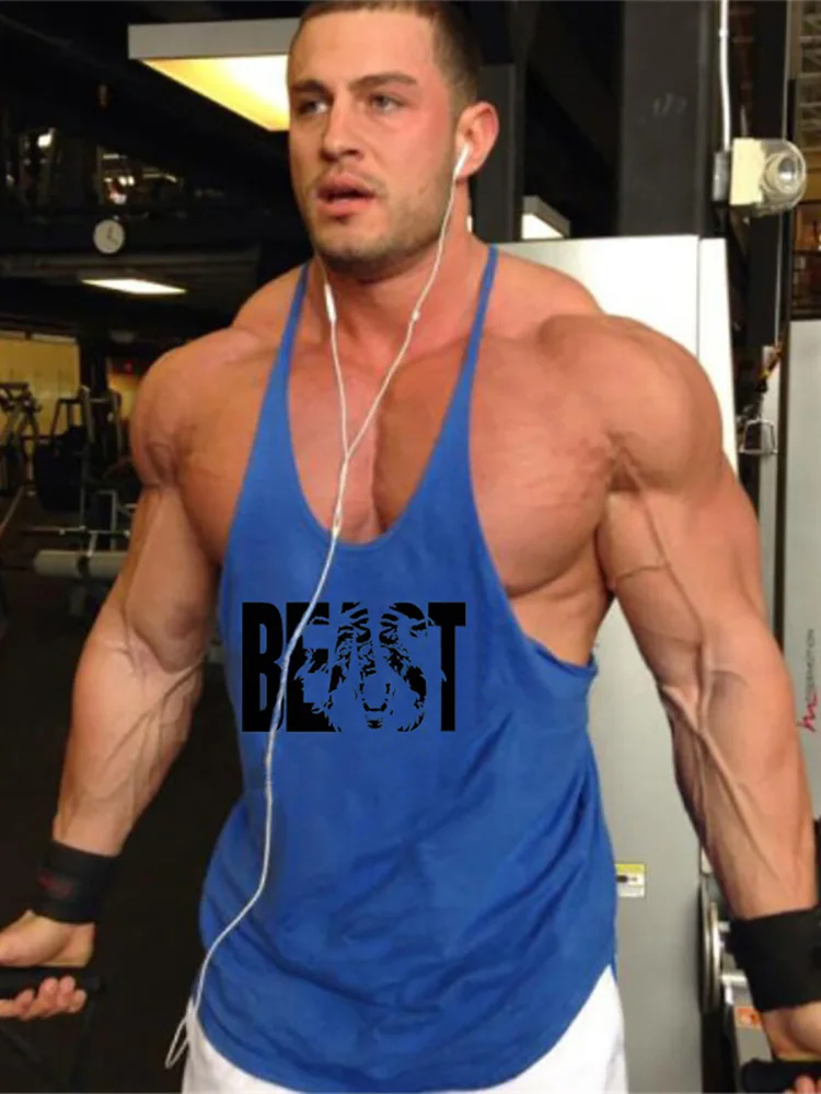 Top Trends: Fashion Workout Sports Shirt Fitness Top Men Gym Tank Clothing Mens Bodybuilding Brand Vest Muscle Sleeveless Singlets Shoppable Styles