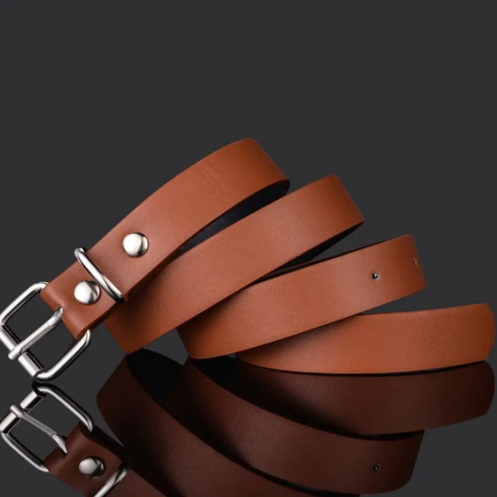 Top Trends: Fashion Luxury Design Casual Retro Pin Buckle Waistband Children Leather Belt Thin Waist Strap Trouser Dress Belts Shoppable Styles - Image 3