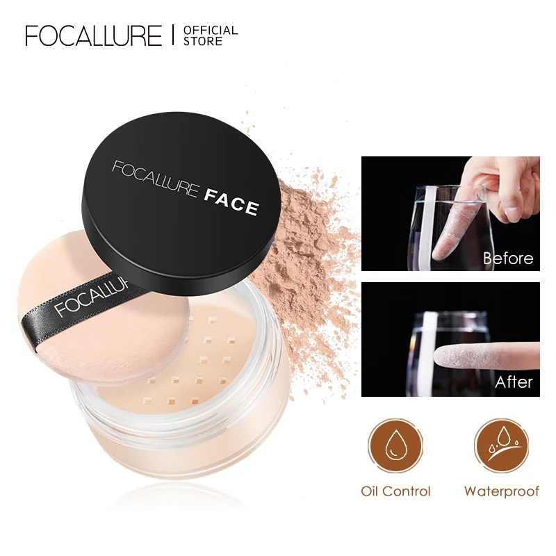 Top Trends: FOCALLURE Face Powder Waterproof Long-lasting 9 Colors Oil-control Matte Translucent Makeup Setting Powder Women Cosmetics Shoppable Styles