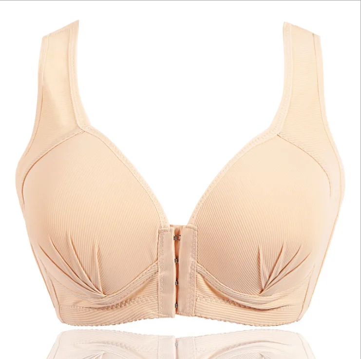 Top Trends: Plus Size Sexy Thin Bra Wireless Front Closure Cotton Sports Comfortable Underwear Seamless Bras For Women BCD Shoppable Styles