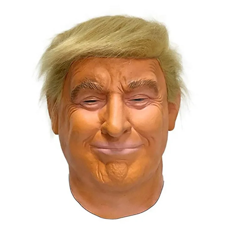 Top Trends: Trump Latex Full Head Face Human Mask For Mask Festival Halloween Easter Costume Party Donald Trump Presidential Cosplay Fans Shoppable Styles