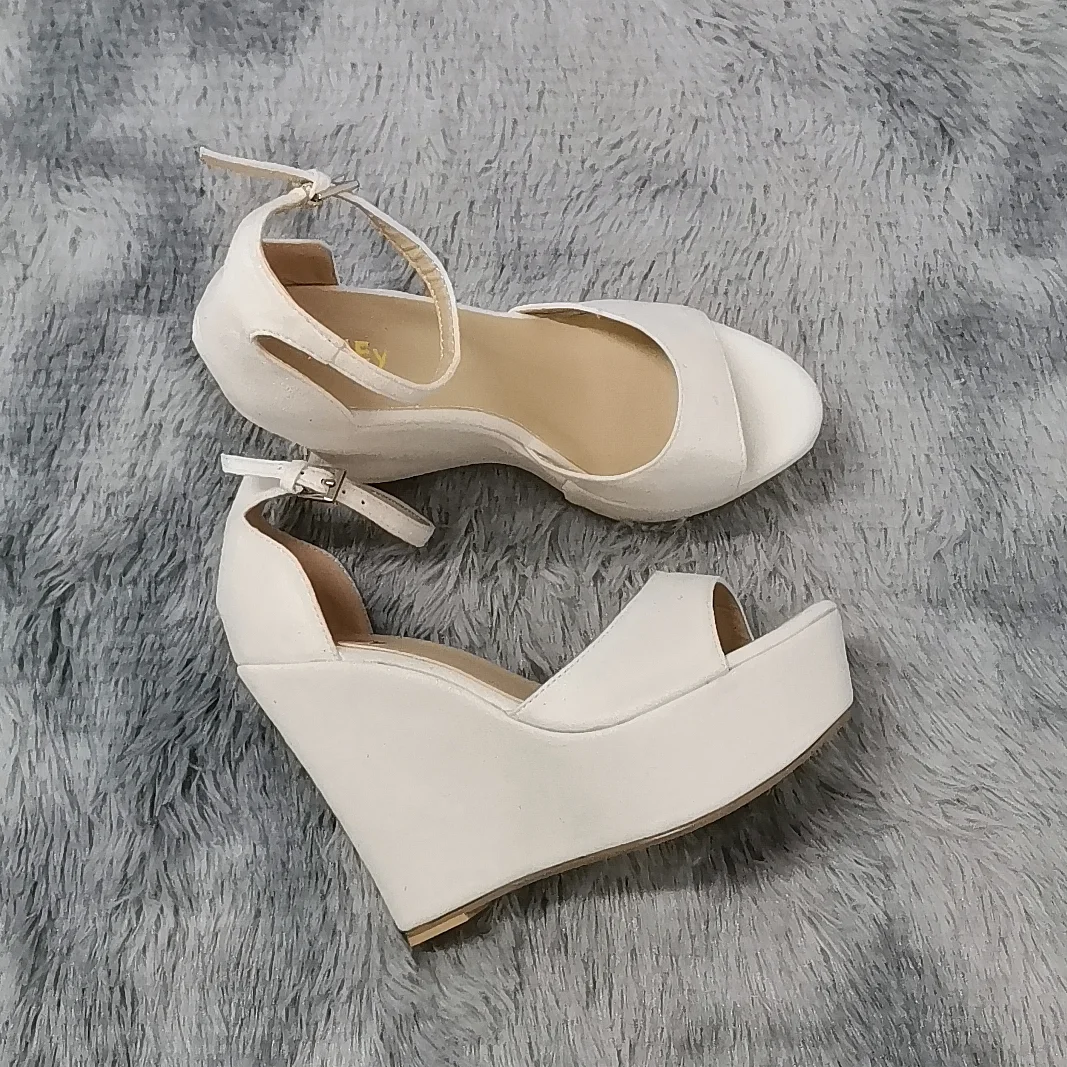 Top Trends: Women Summer Shoes 2024 Sexy Open Toe Ankle Strap Platform High Heels Wedge Sandals Party Wedding Dress Ladies Shoes 195-11VE Shoppable Styles