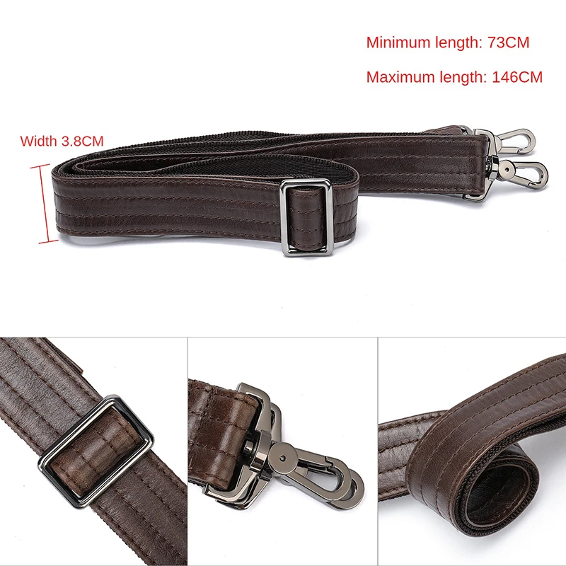 Top Trends: Leather Nylon Shoulder Bag Belt Adjustable Replacement Bag Strap Laptop Crossbody Camera Briefcases Handbag Bag Handles For Bags Shoppable Styles