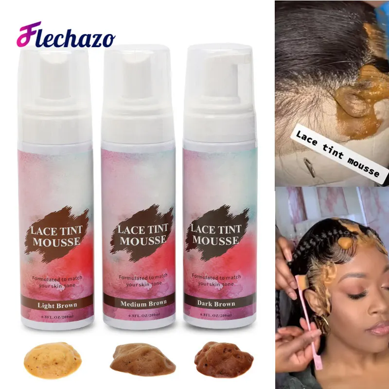 Top Trends: Lace Tint Mousse For Wigs Frontal Lace Tinting Mousse Foam Light Medium Dark Brown Quick Dry Wig Tint Mousse For Hairpieces Shoppable Styles