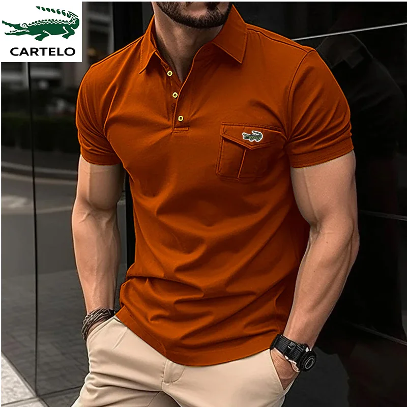 Top Trends: Men&#039;s Summer Lapel Anti-hairball Polo Shirt Embroidery Short Sleeve Casual Business Fashion Europe And The United States Plus-si Shoppable Styles