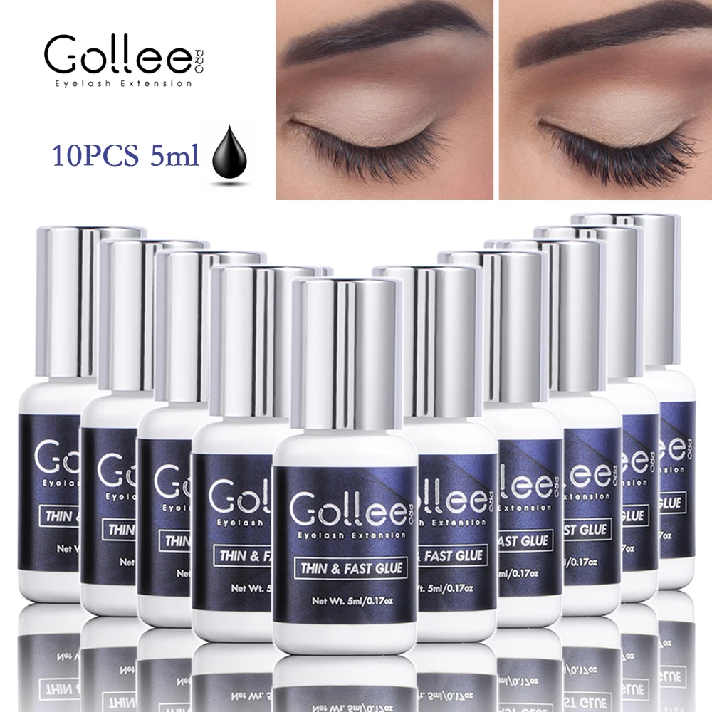 Top Trends: Gollee Lash Extension Glue 5ML 10PCS Wholesale Set Super Bonder Glue Bonder Lash Extension Supplies Super Bonder Lashes Gule Set Shoppable Styles