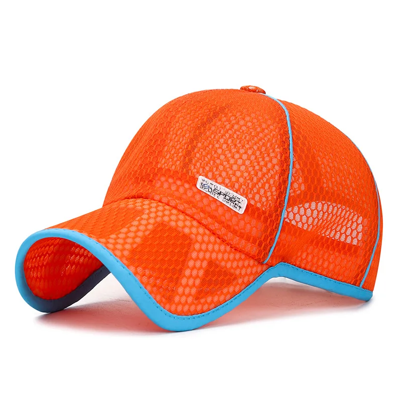 Top Trends: 4-14 Child Summer Breathable Mesh SunShade Cap Boy Girl Letter Outdoor Sport Sunscreen Sun Cycling Adjustable Hat Running Hat Shoppable Styles