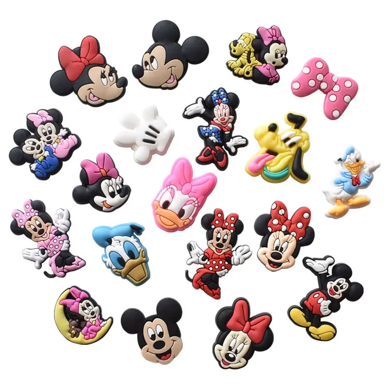 Top Trends: Single Sale Wholesale Mickey Mouse Shoe Buckles Sneakers Accessories PVC Cartoons Decorations Fit Crocx Clogs Boys Women Gifts Shoppable Styles