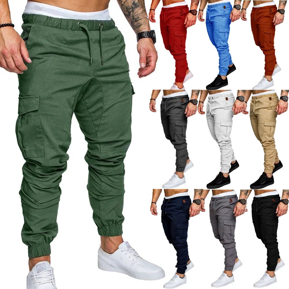 Top Trends: Men Pants Thin Fashion Casual Jogger Pants 2020 Streetwear Cargo Pants Men's Multi-pockets Trousers Fitness Gyms Sweatpants Mens Shoppable Styles