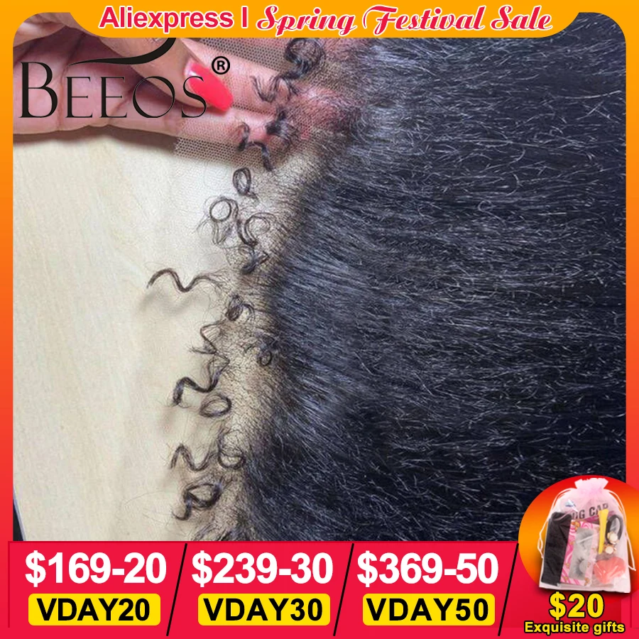 Top Trends: Kinky Straight Curly Baby Hair 13x6 HD Lace Frontal Skinlike Pre Plucked 5x5 HD Closure Curly Edge Hairline Brazilian Human Hair Shoppable Styles