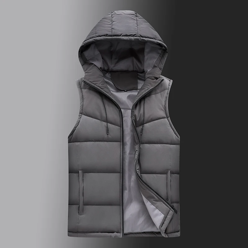 Top Trends: Winter Hooded Vests Men Warm Homme Vests Fashion Casual Waistcoat Sleeveless Jackets For Men Thicken Parkas 6XL Shoppable Styles