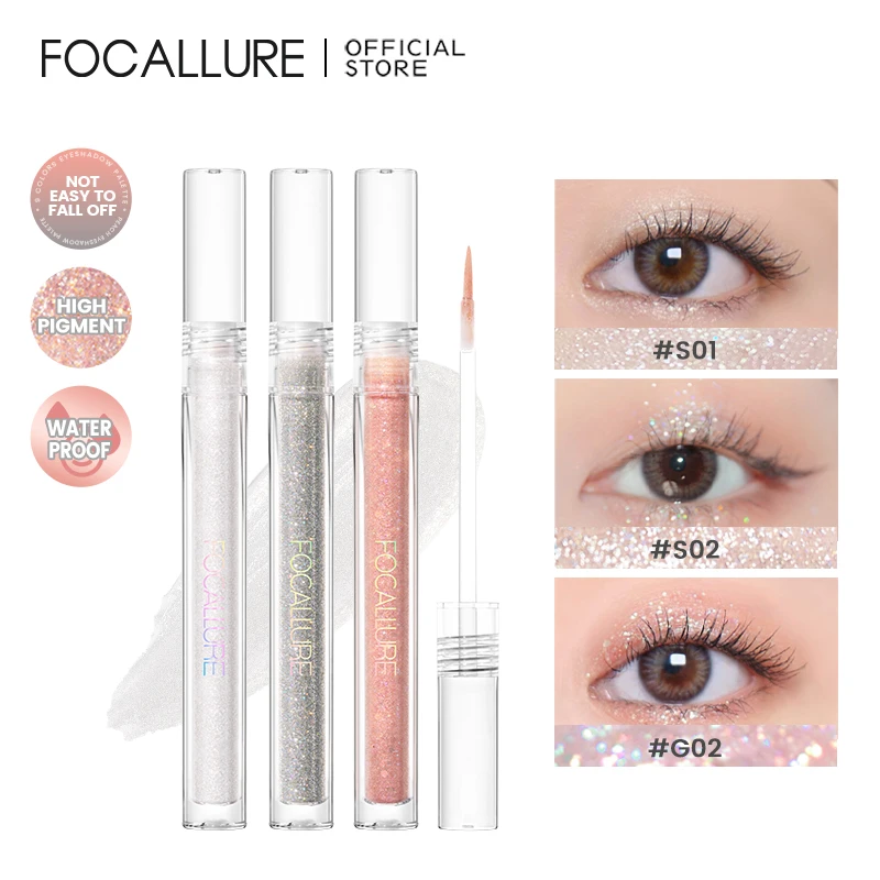 Top Trends: FOCALLURE Diamond Liquid Eyeshadow Waterproof Long-lasting High Pigmented Glitter Metallic Eye Shadow Liner Makeup Cosmetics Shoppable Styles