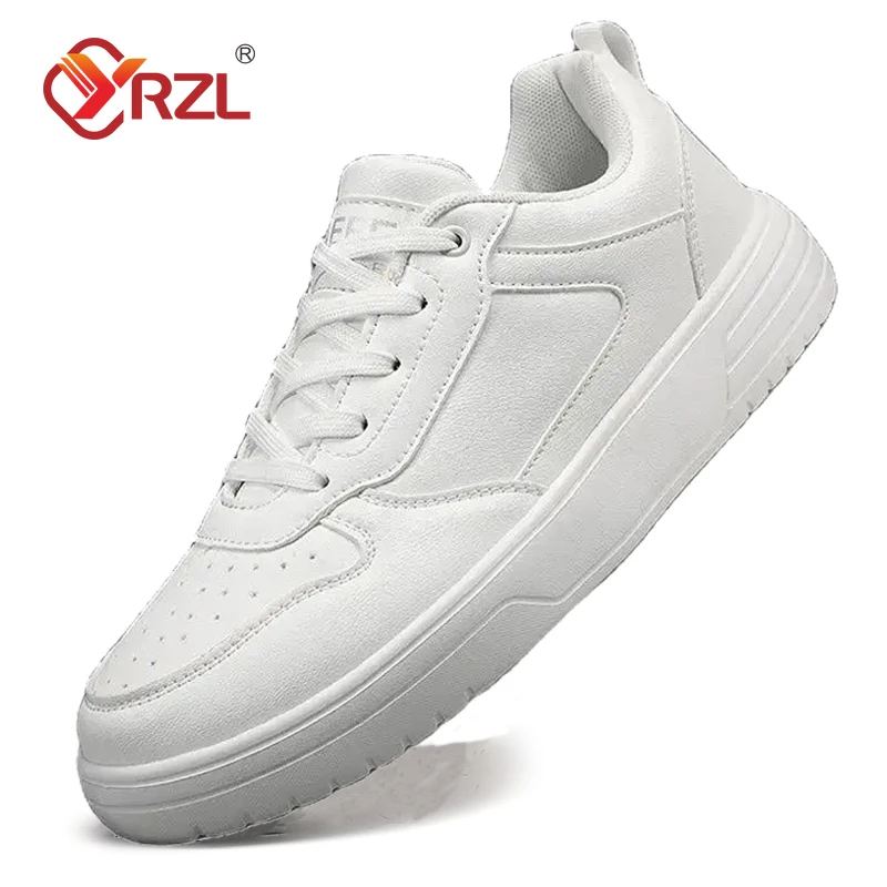 Top Trends: YRZL Men White Sneakers Lightweight Breathable Sports Running Shoes Unisex High Quality Comfortable Skateboard Shoes For Men Shoppable Styles