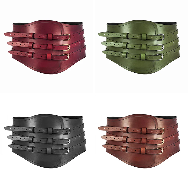 Top Trends: Medieval Vintage Wide Belt Men Knight Armors Medieval Viking Pirate Waist Guard Gear Costume Women Men Cosplay Props Decor Shoppable Styles