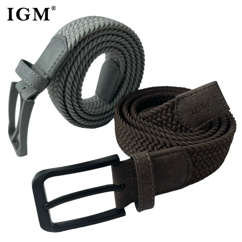 Top Trends: Braided Golf Belt For Men Stretchy Woven Canvas Women Belt No Hole Pin Buckle Elastic And Comfort For Casual Pants And Jeans Shoppable Styles