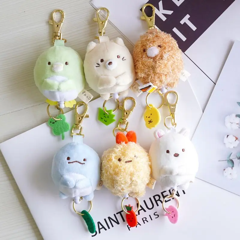 Top Trends: Cute Keychains Creative Cartoon Animal Doll Small Bear Plush Keychains Retractable Drawstring Kawaii Cat Keyrings For Gifts 2024 Shoppable Styles