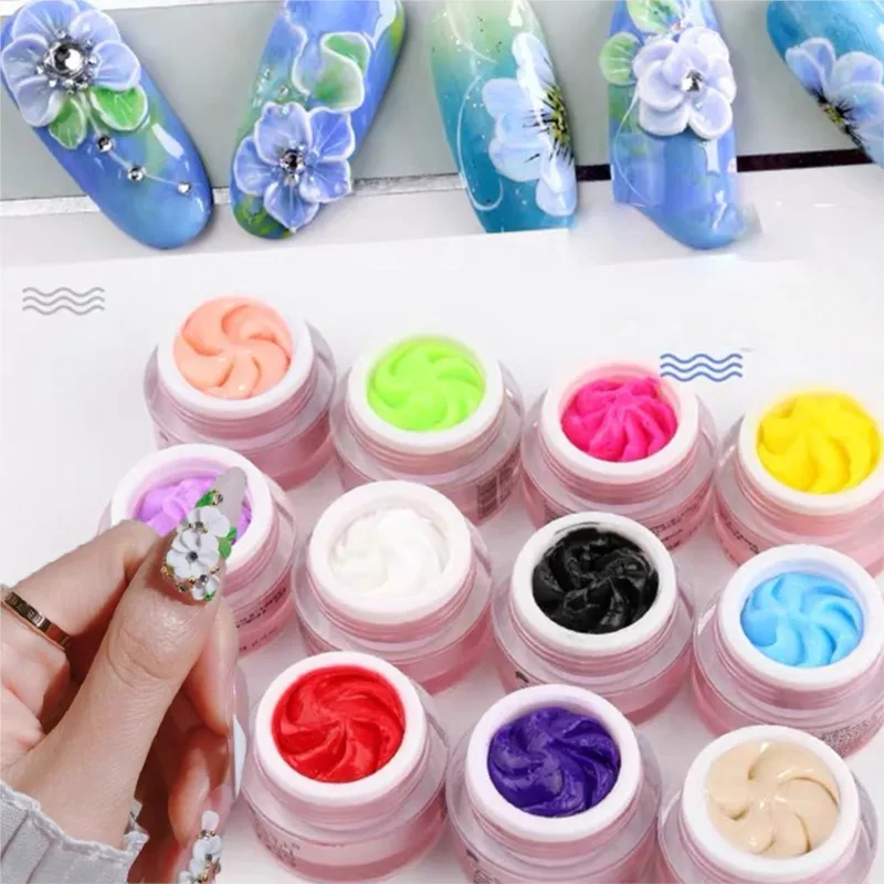 Top Trends: 1Jar Carving Gel For Nail Art Professional Construction Gel 3D UV Painting Glue For Models Sculpture Plasticine Gum Soak Off Gel Shoppable Styles