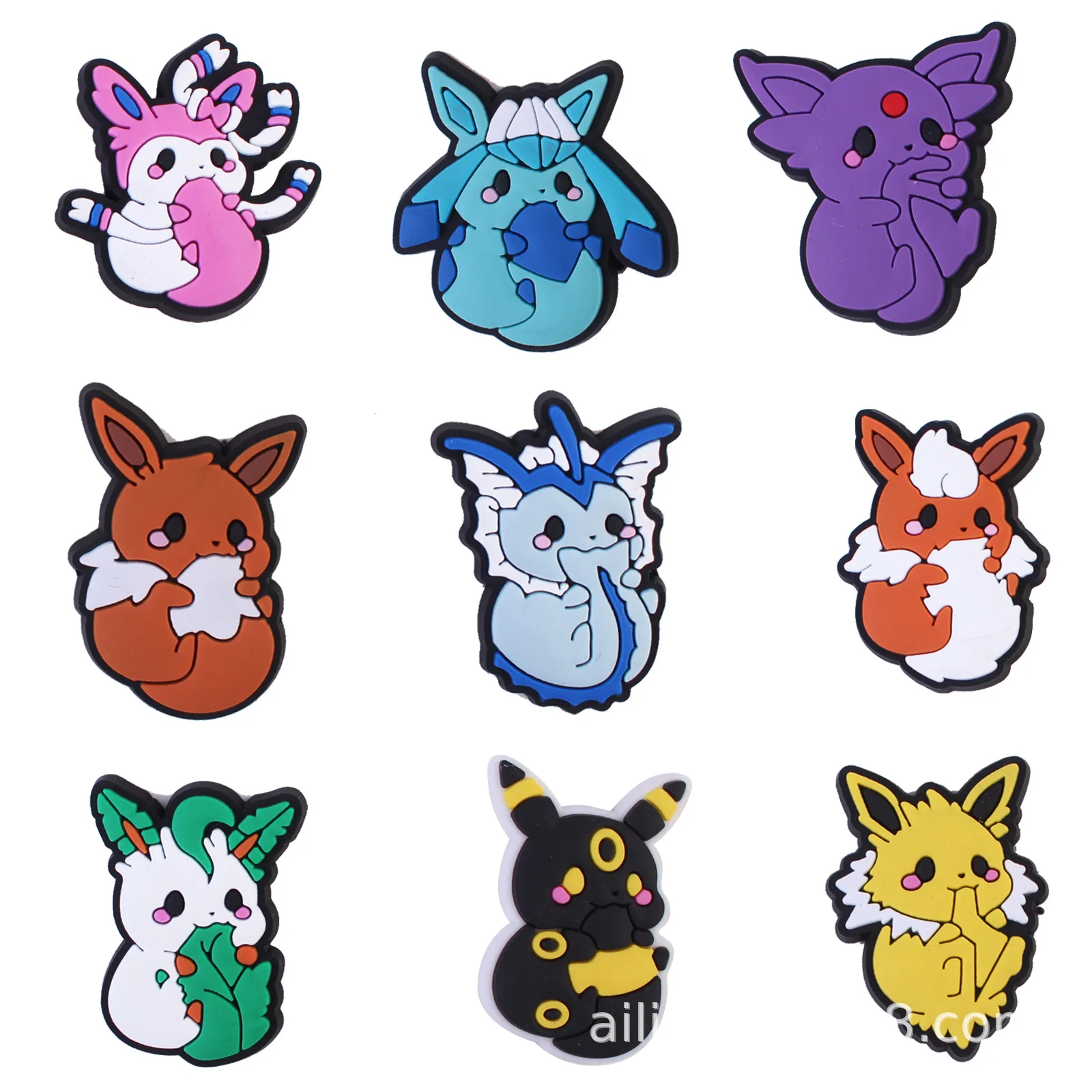 Top Trends: Kawaii Pokemon Spirit Cartoon Shoe Buckle Cute Anime Figure DIY Croc Charms Wholesale Slippers Accessories Kids Birthday Gifts Shoppable Styles